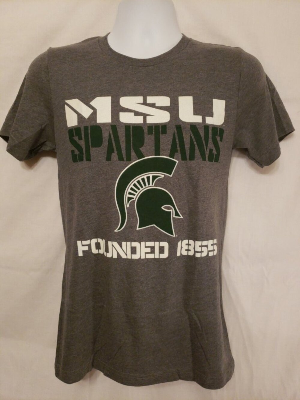 Michigan State MSU Spartans Gray T-Shirt Men's S College Unisex NWT Basketball